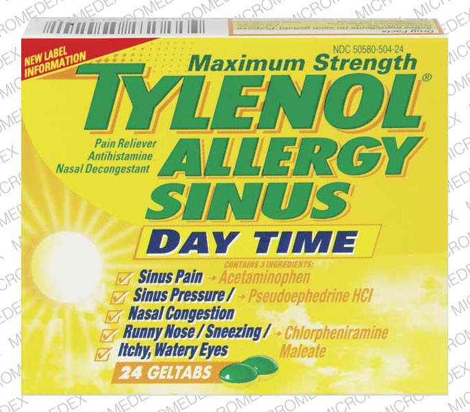 Tylenol Allergy Sinus