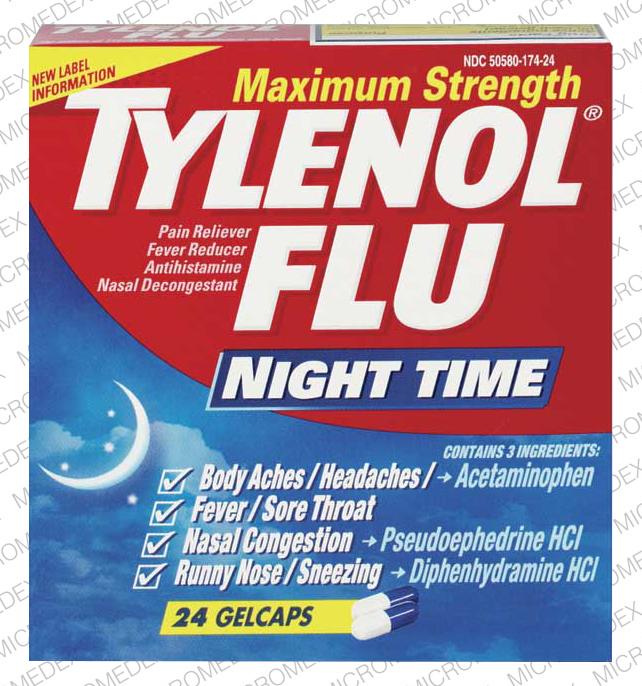 Tylenol flu night time max strength