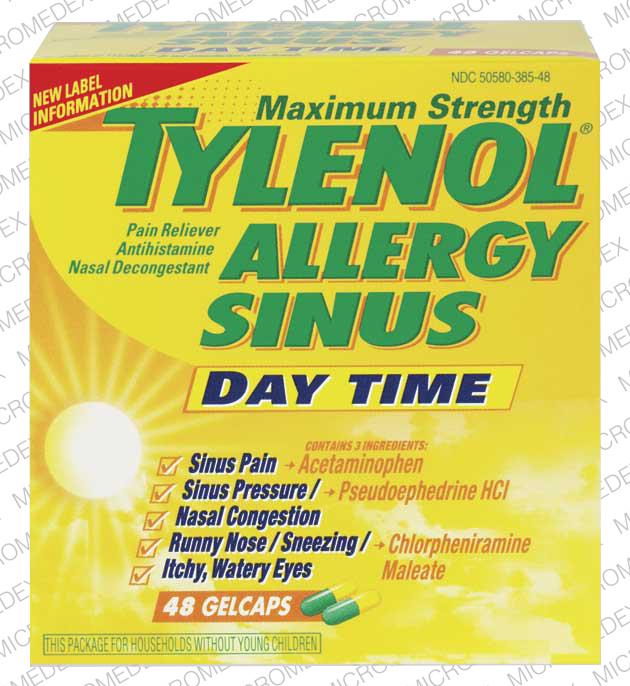 Tylenol allergy sinus